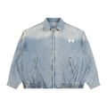 Unisex Vintage Wash SZN2 Full-Zip Denim Jacket