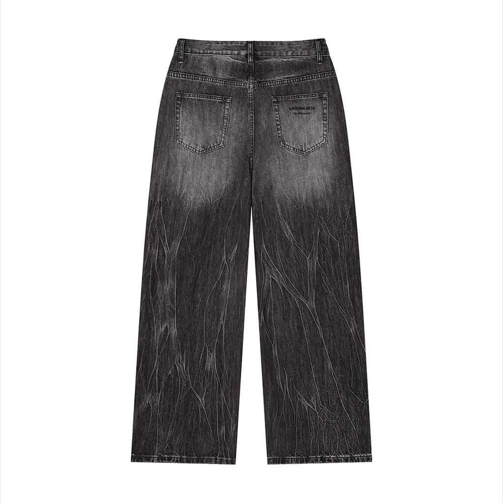 Unisex Vintage Wash SZN2 Wide Leg Jeans