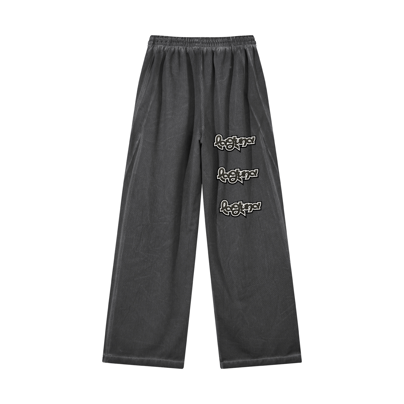 Unisex SZN2 Vintage Wash Wide Leg Mesh Sweatpants