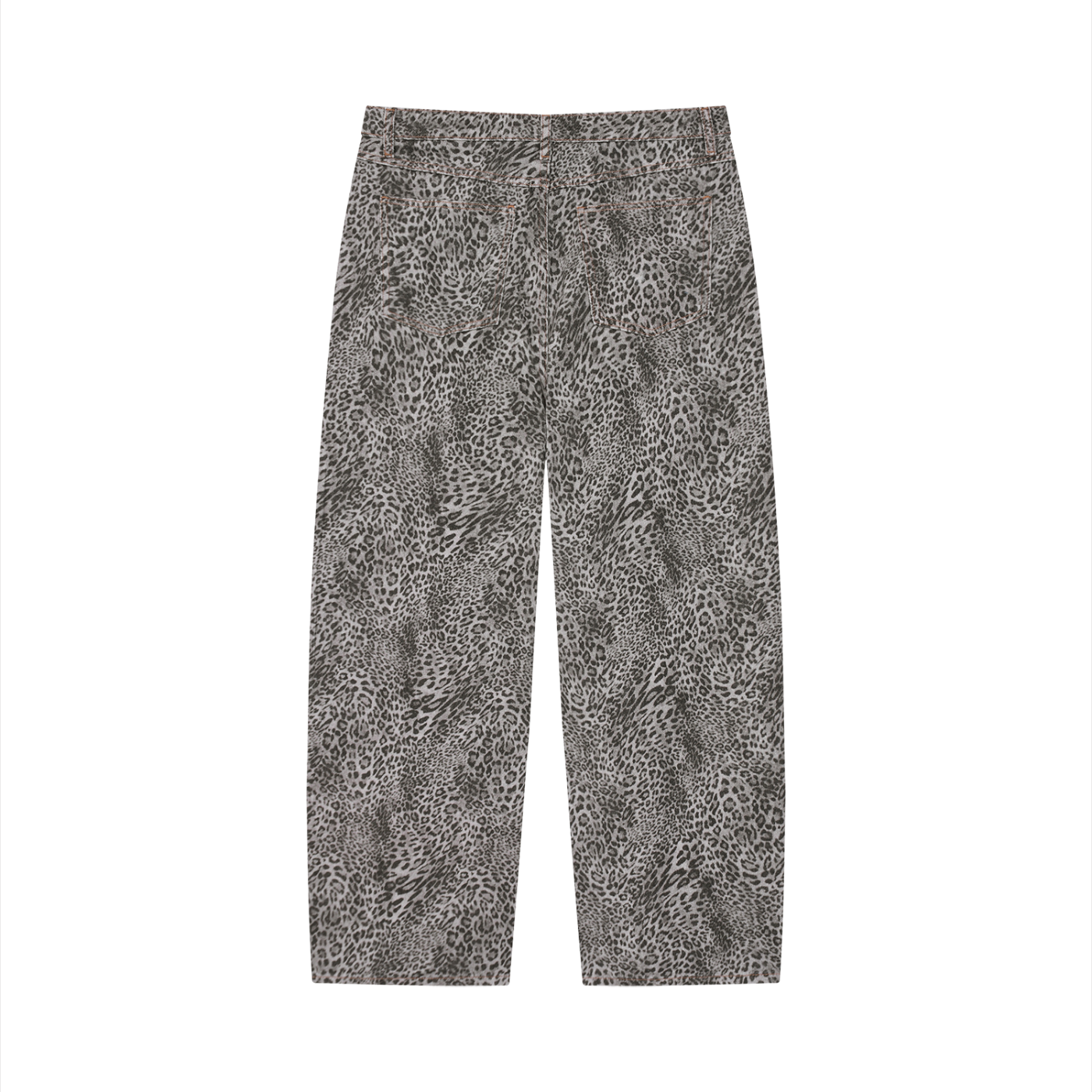 ATC Vintage Wash Wide Leg Leopard Print Jeans