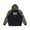 Unisex SZN2 Camo-Splice Raglan Zip Hoodie