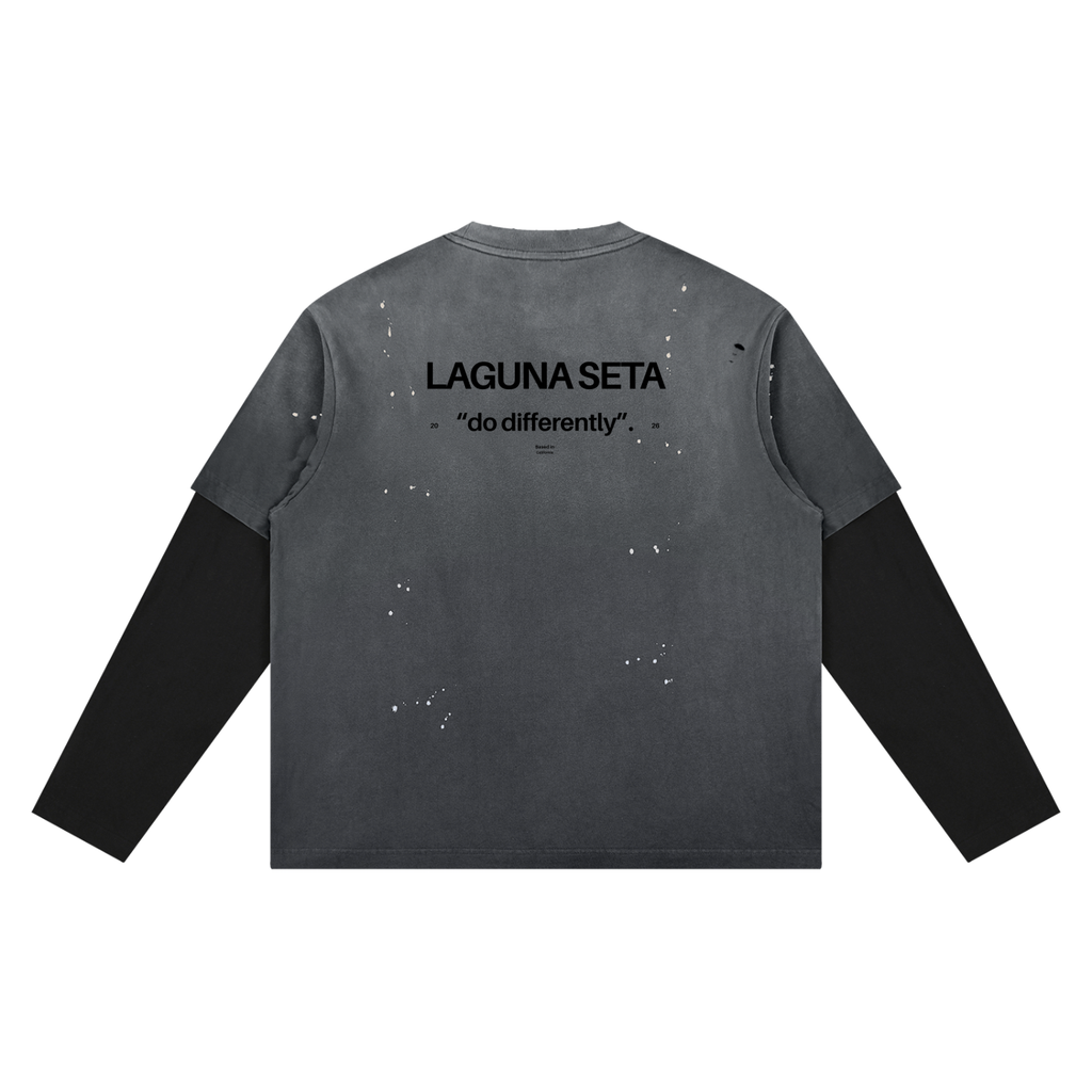 Unisex Vintage Wash SZN2 Distressed Layer T-Shirt