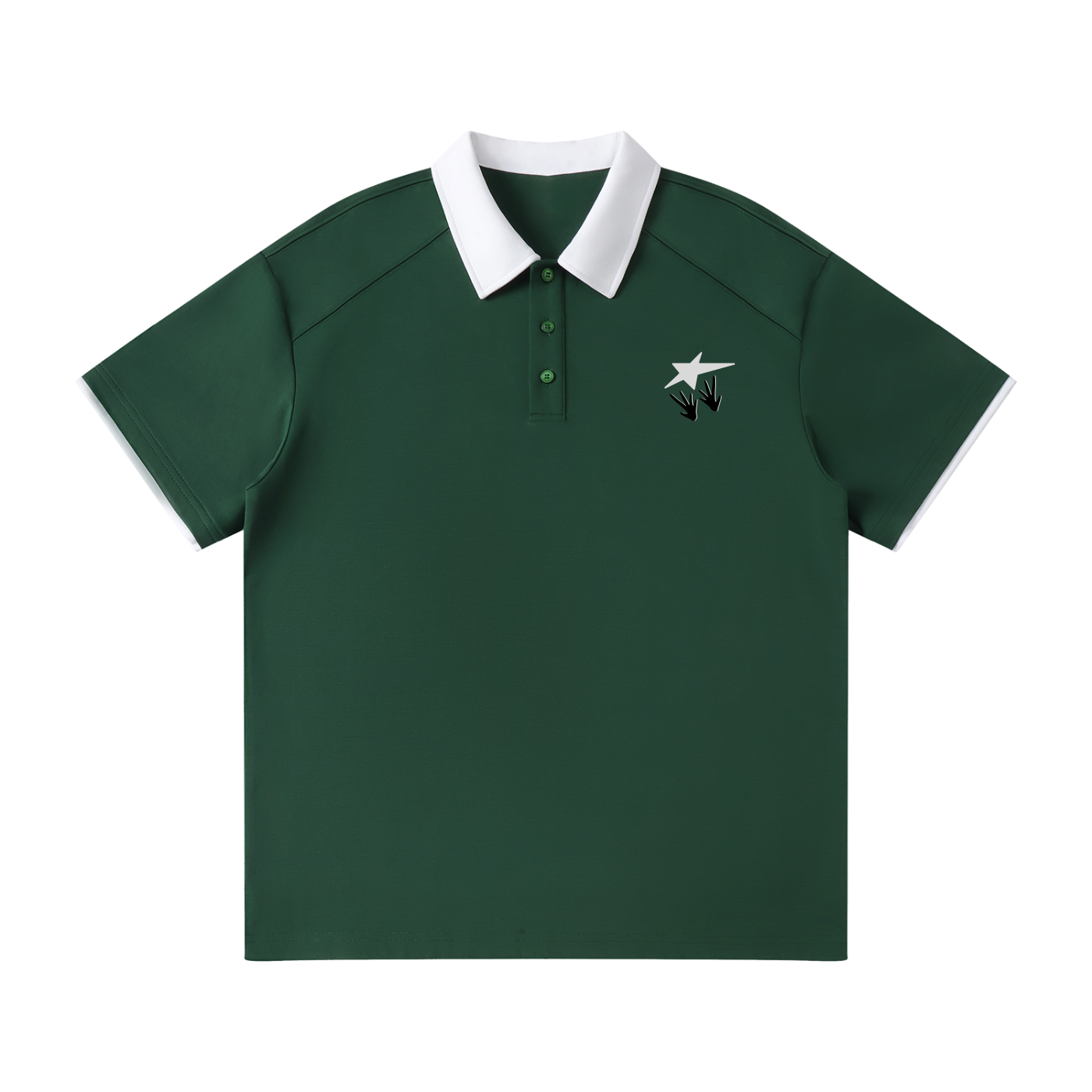 ATC Simple Contrast Collar Polo Shirt