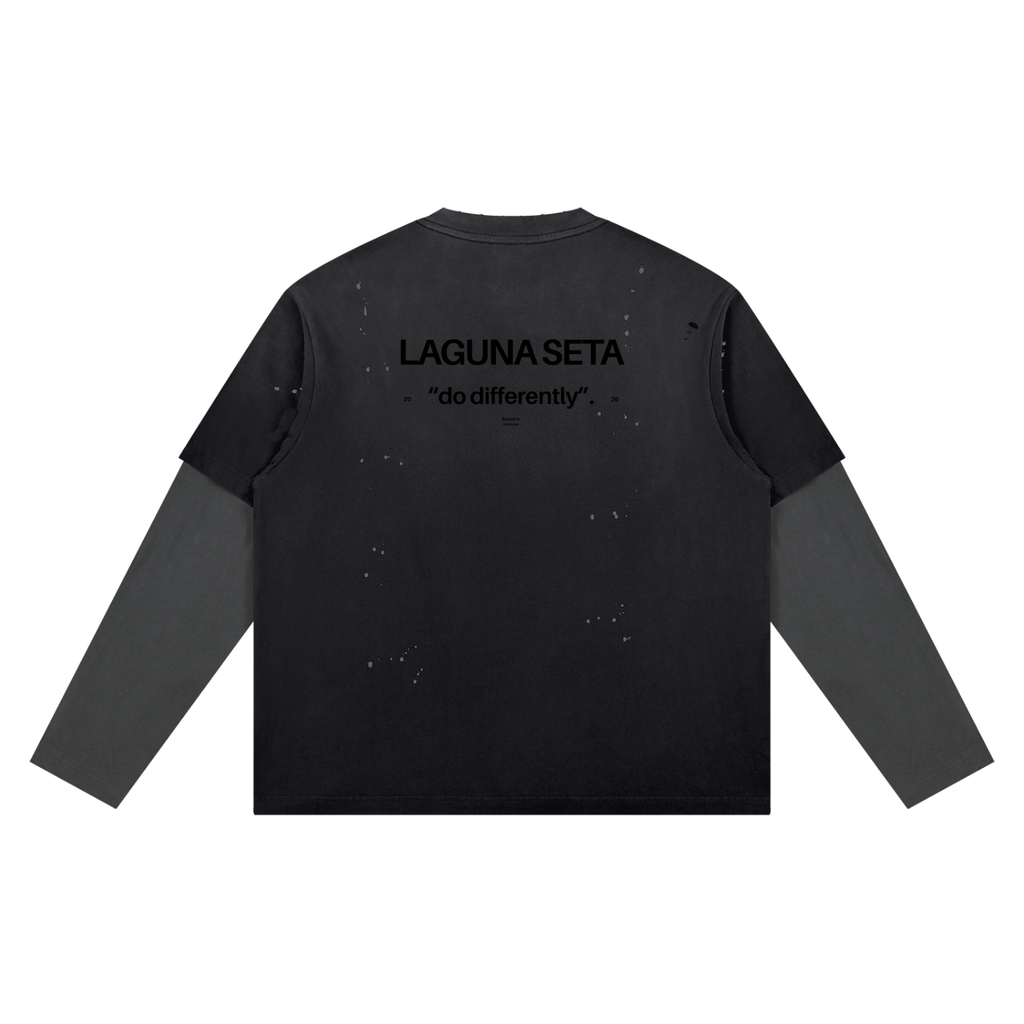 Unisex Vintage Wash SZN2 Distressed Layer T-Shirt