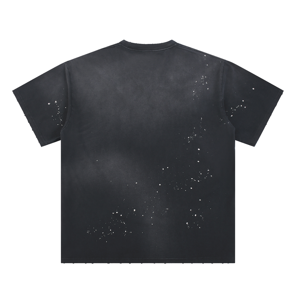 Hand-Frayed ATC Paint Splatter Sunfade T-Shirt