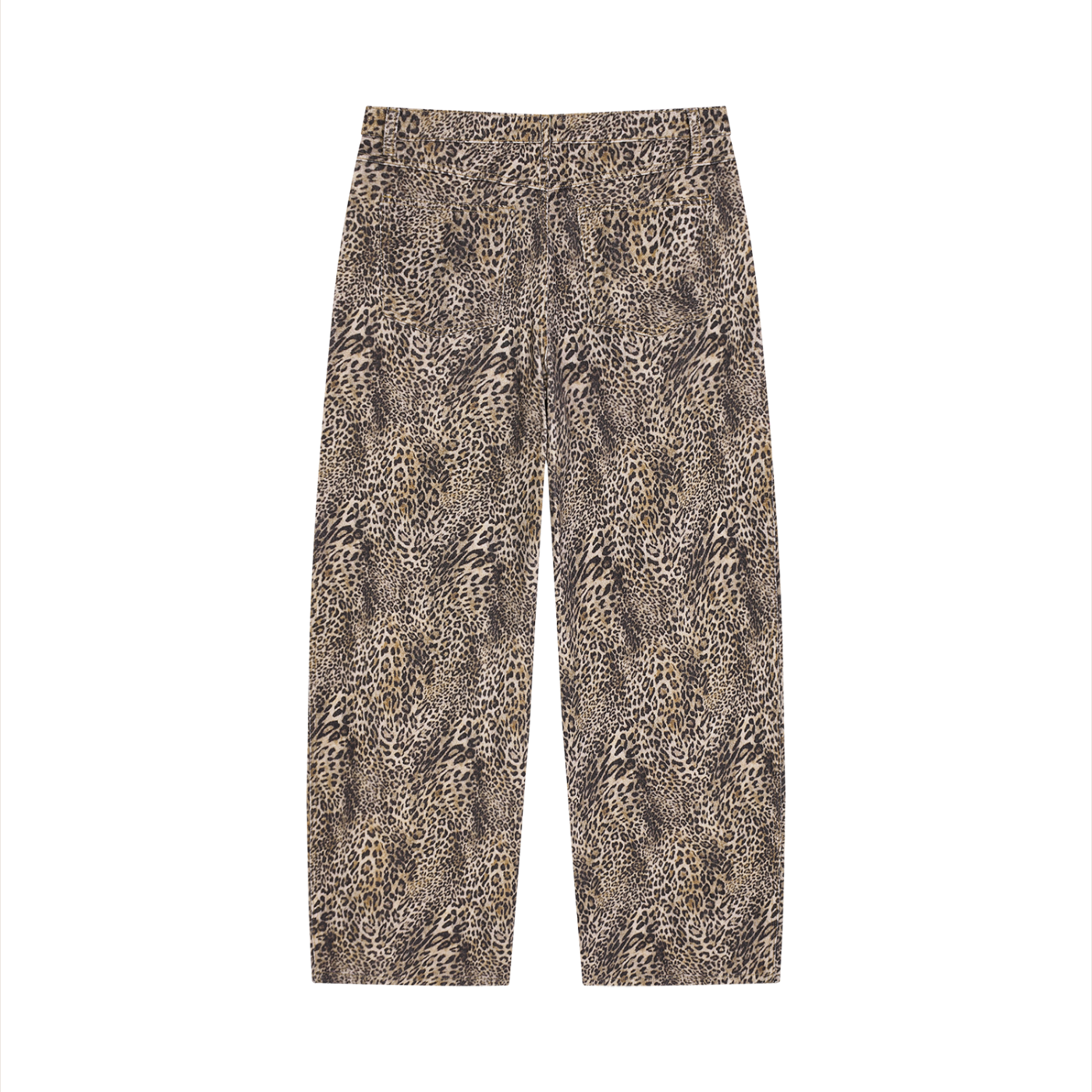 ATC Vintage Wash Wide Leg Leopard Print Jeans