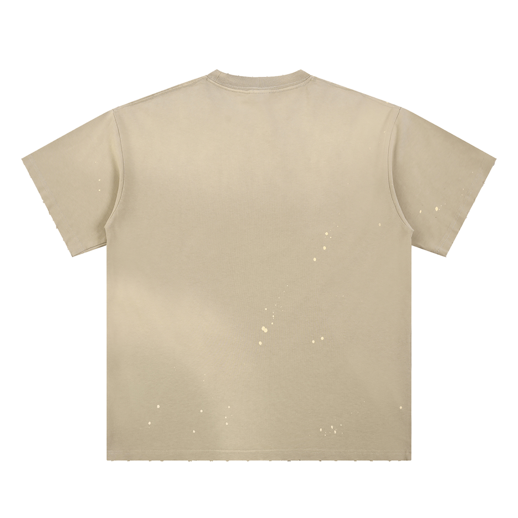 Hand-Frayed ATC Paint Splatter Sunfade T-Shirt