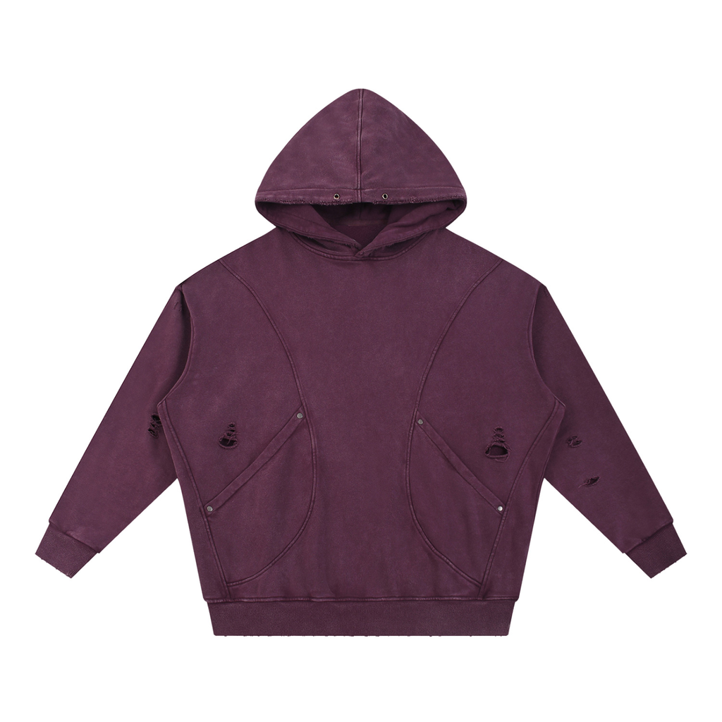 ATC Snow Washed Rugged Panel Pocket Hoodie