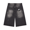 ATC Wide Leg  Vintage Wash Denim Jorts