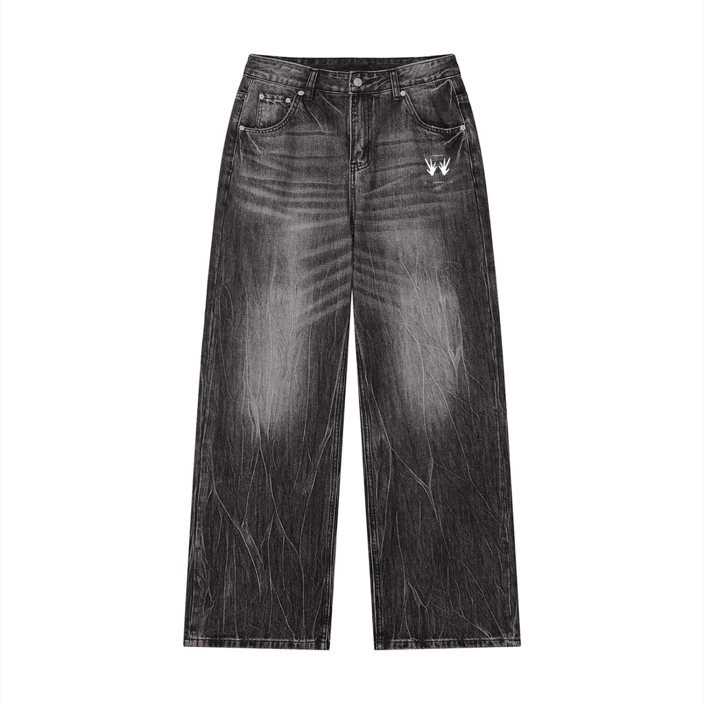 Unisex Vintage Wash SZN2 Wide Leg Jeans
