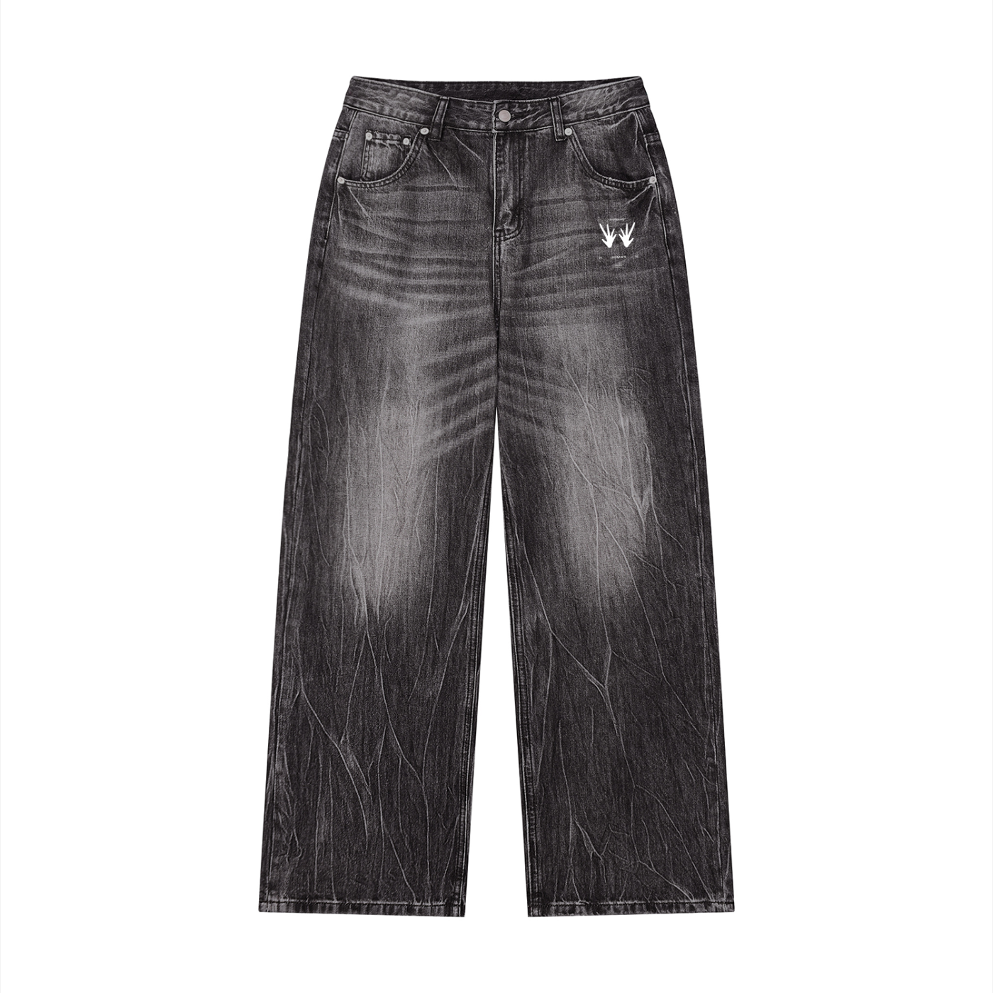 Unisex Vintage Wash SZN2 Wide Leg Jeans