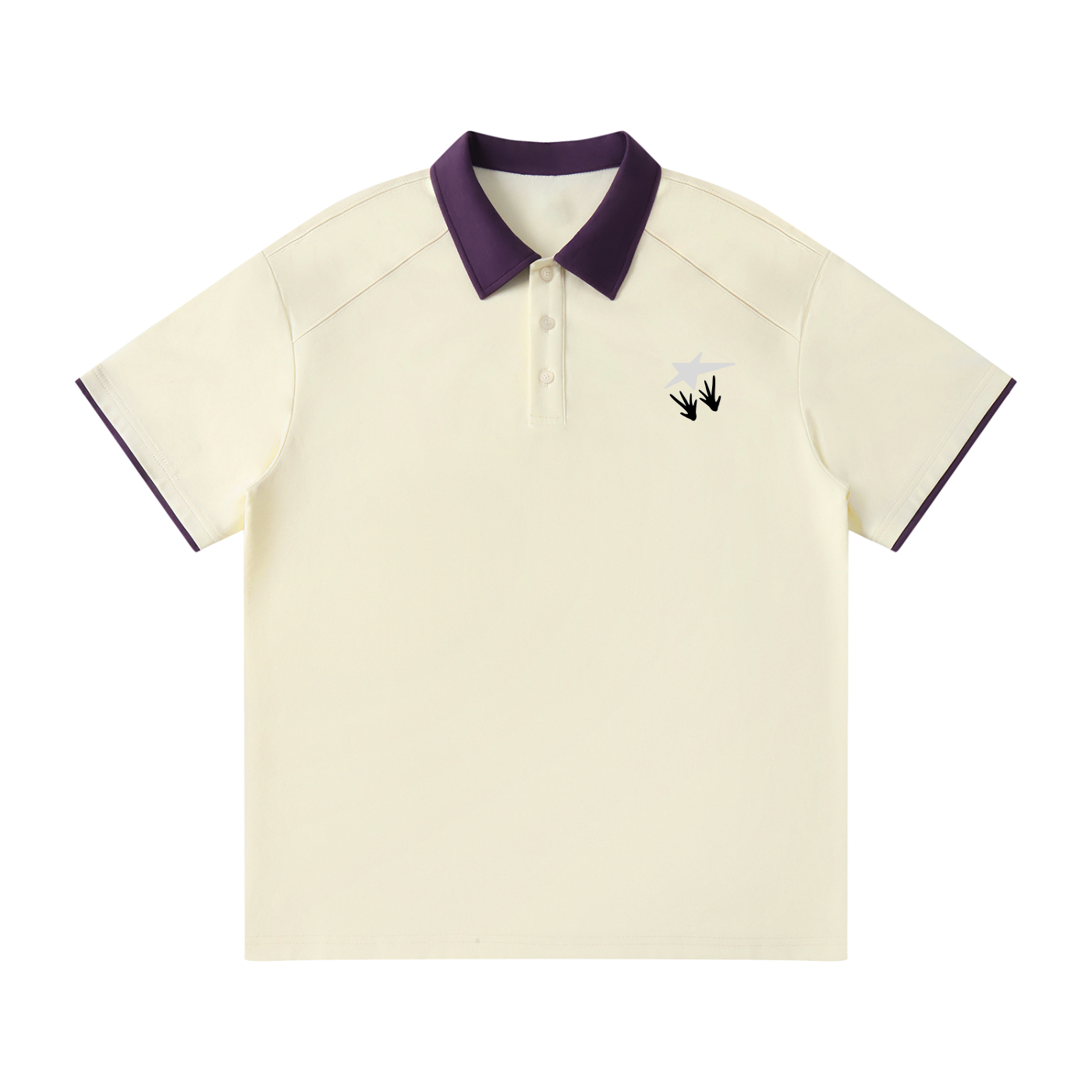 ATC Simple Contrast Collar Polo Shirt