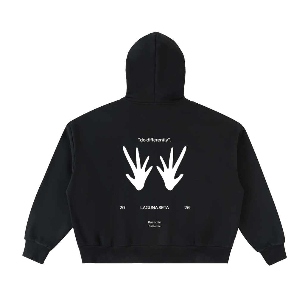 SZN2 Unisex Boxy Fleeced Full-Zip Hoodie