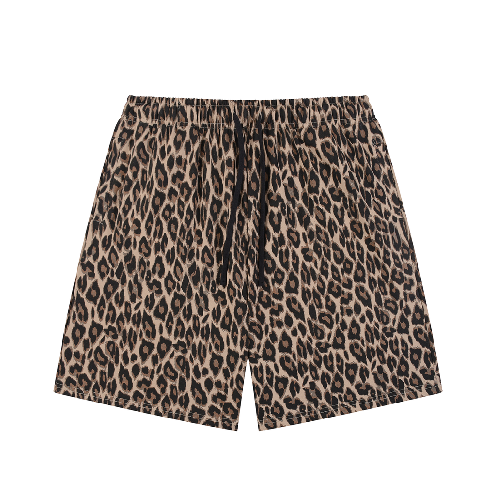 SZN2 Unisex Heavyweight Leopard Drawstring Shorts