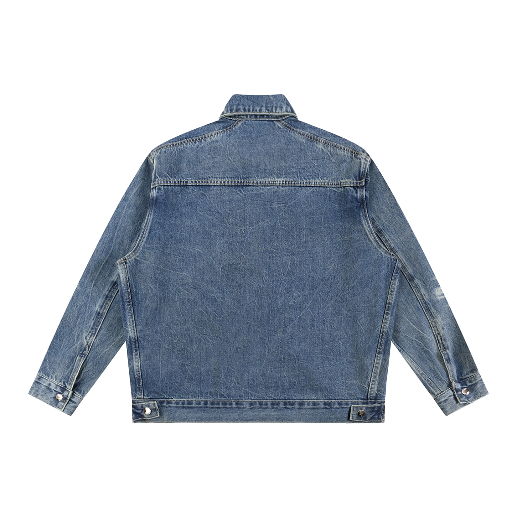 ATC Vintage Wash Zip Up Denim Jacket