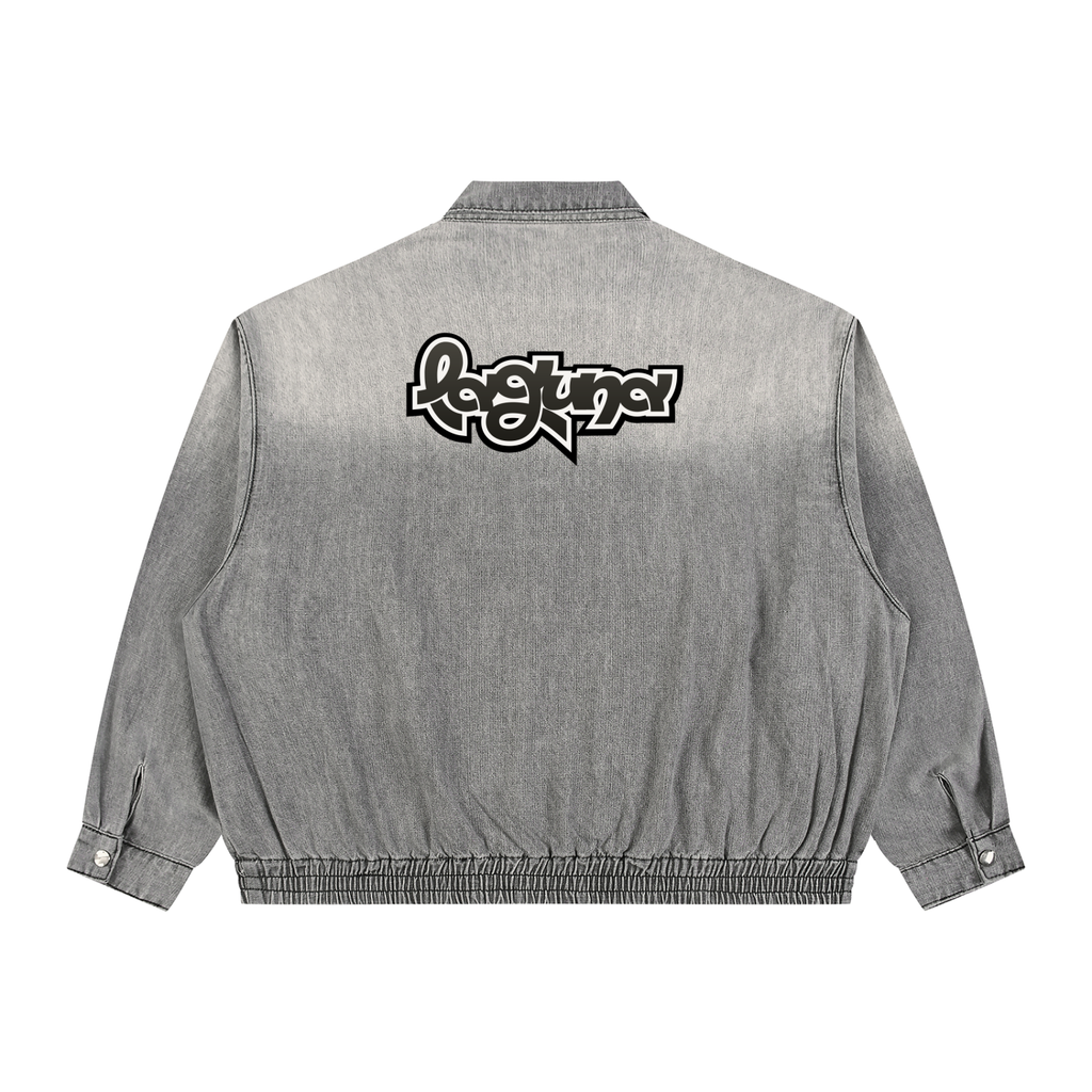 Unisex Vintage Wash SZN2 Alternative Full-Zip Denim Jacket