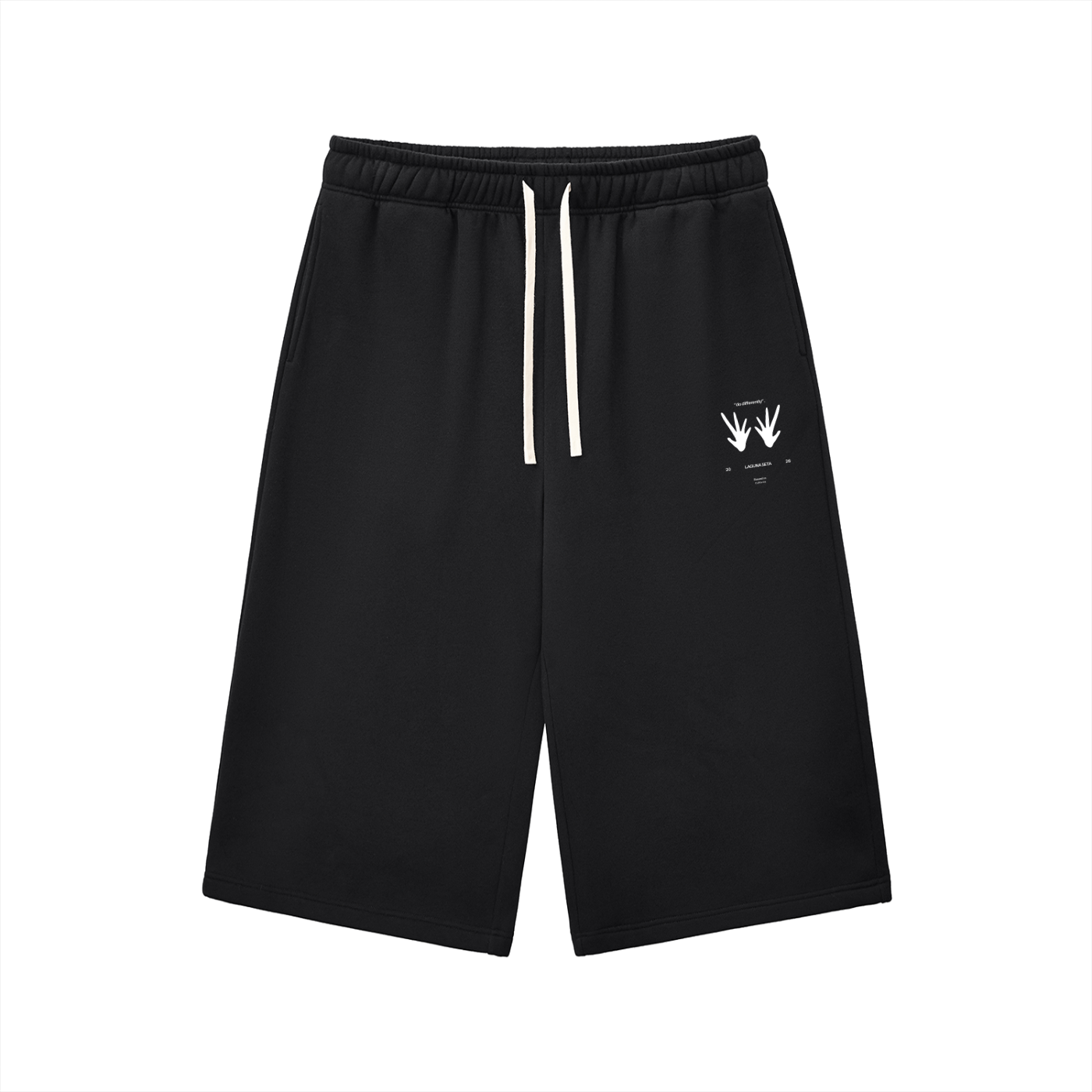 Unisex Relaxed SZN2 Drawstring Three-quarter Sweatpants