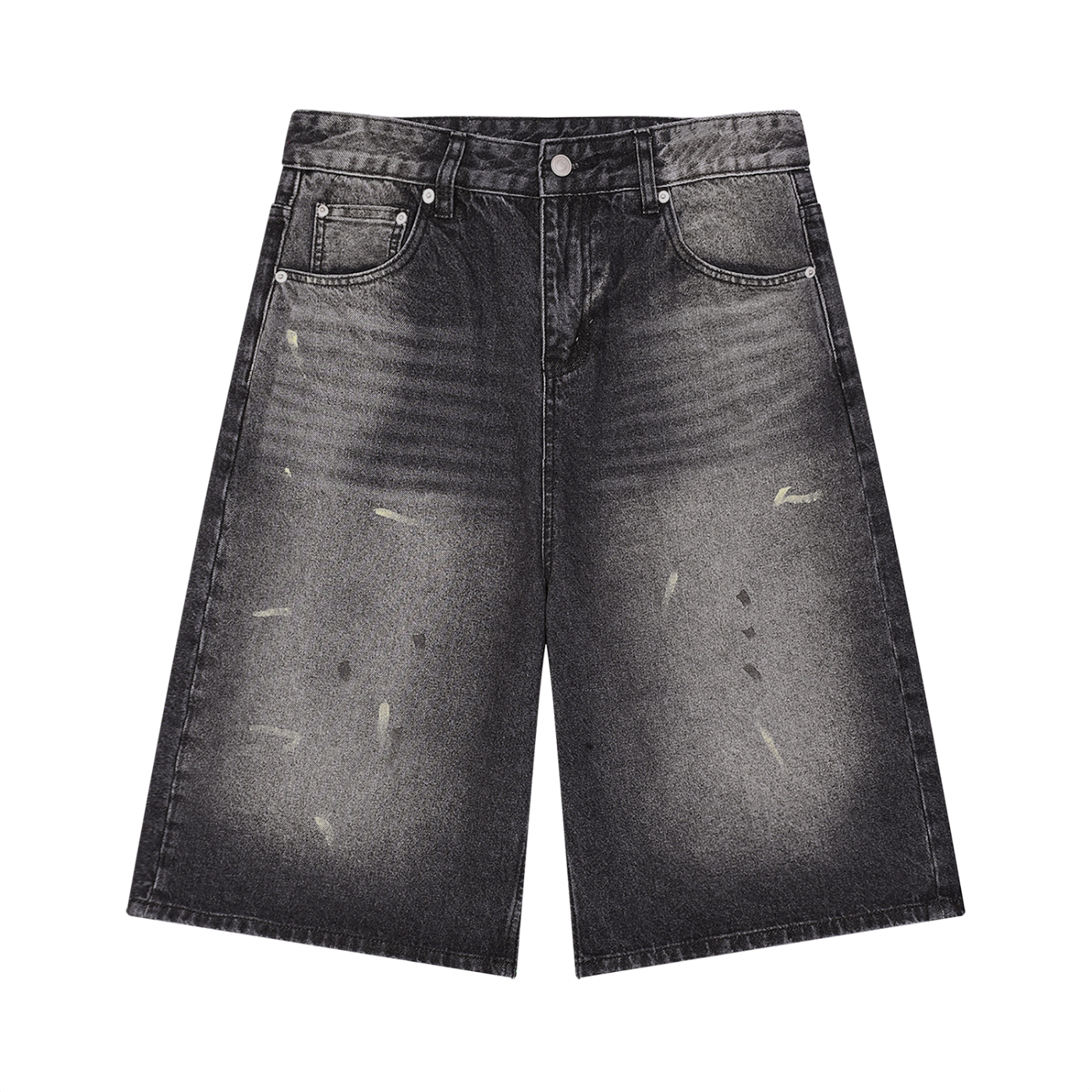 ATC Wide Leg  Vintage Wash Denim Jorts