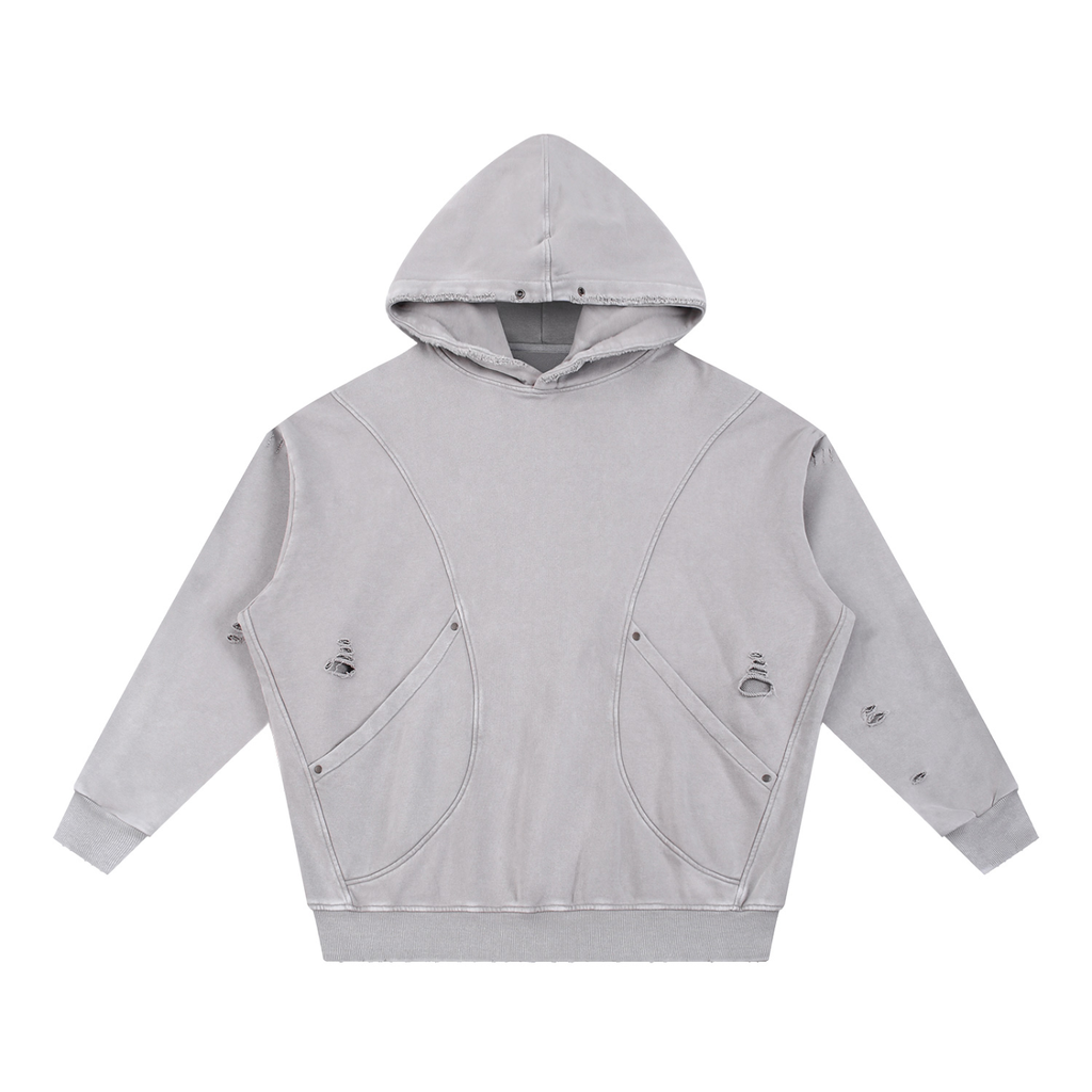 ATC Snow Washed Rugged Panel Pocket Hoodie