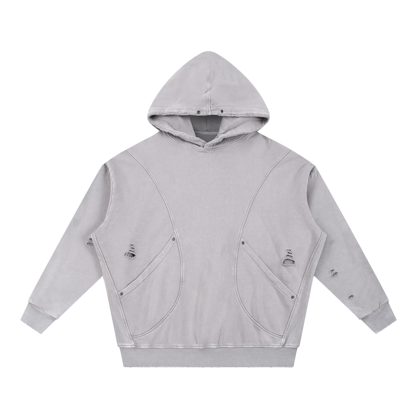 ATC Snow Washed Rugged Panel Pocket Hoodie