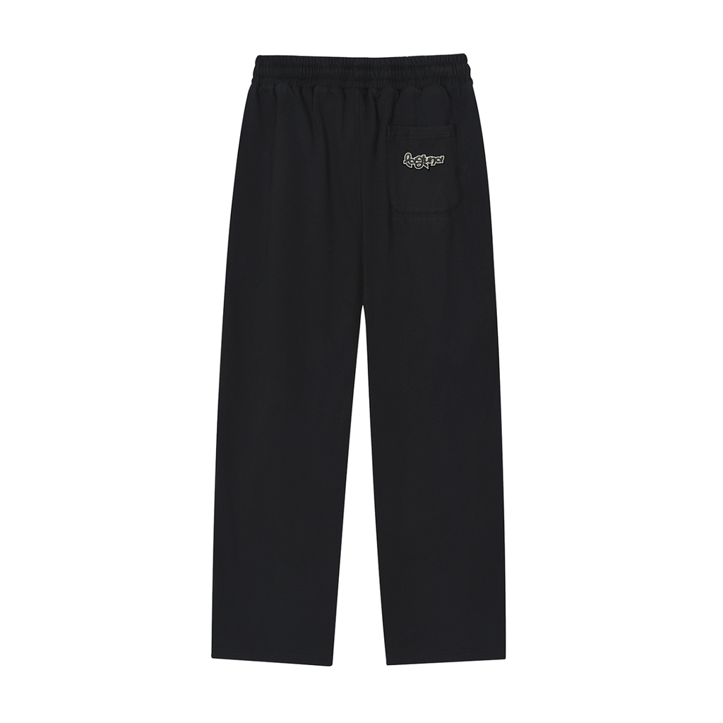 SZN2 Unisex Contrast Reflection Striped Straight-Leg Sweatpants