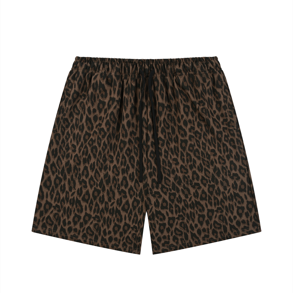 SZN2 Unisex Heavyweight Leopard Drawstring Shorts