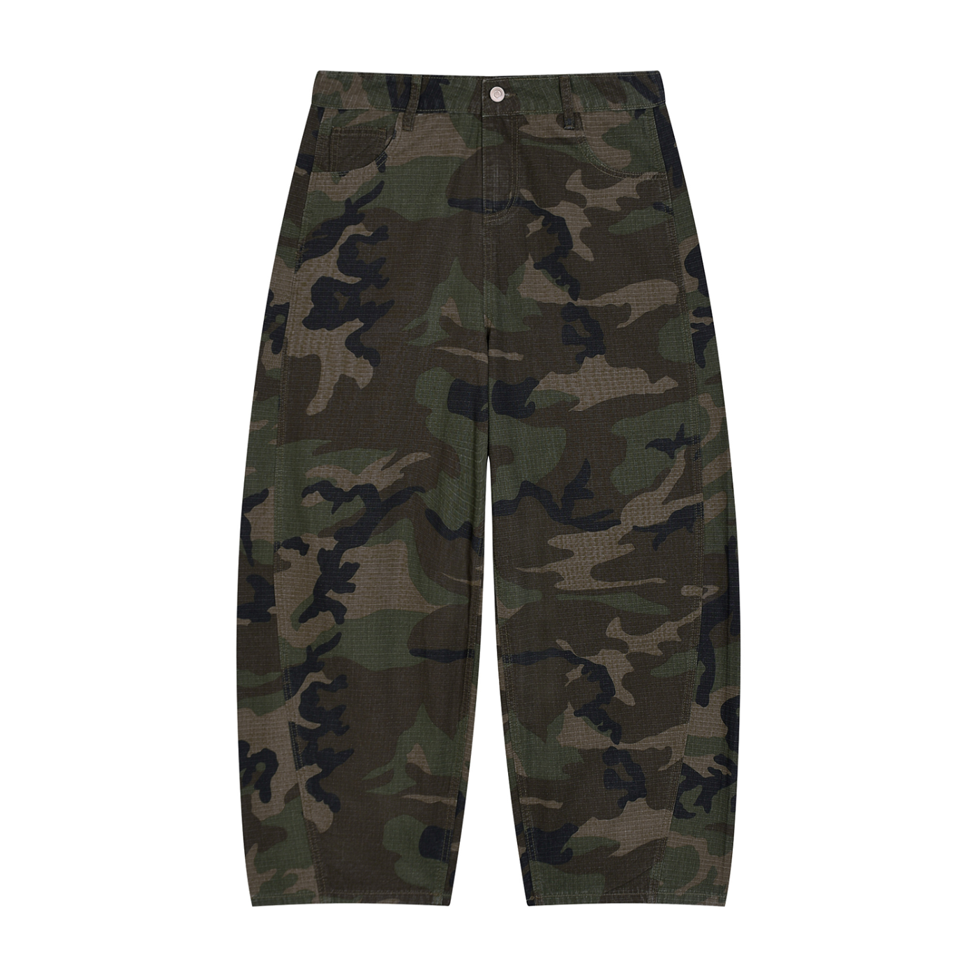 Unisex SZN2 Camo Barrel Leg Cargo Pants