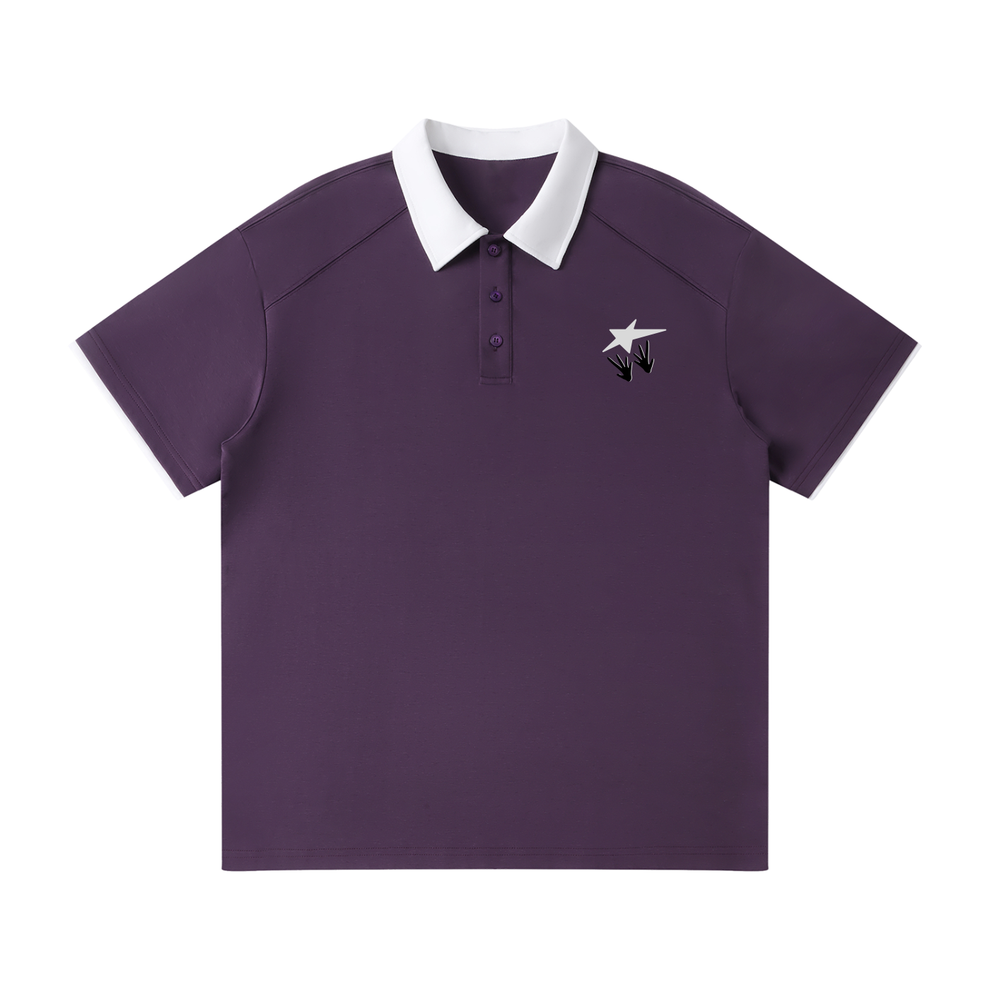 ATC Simple Contrast Collar Polo Shirt
