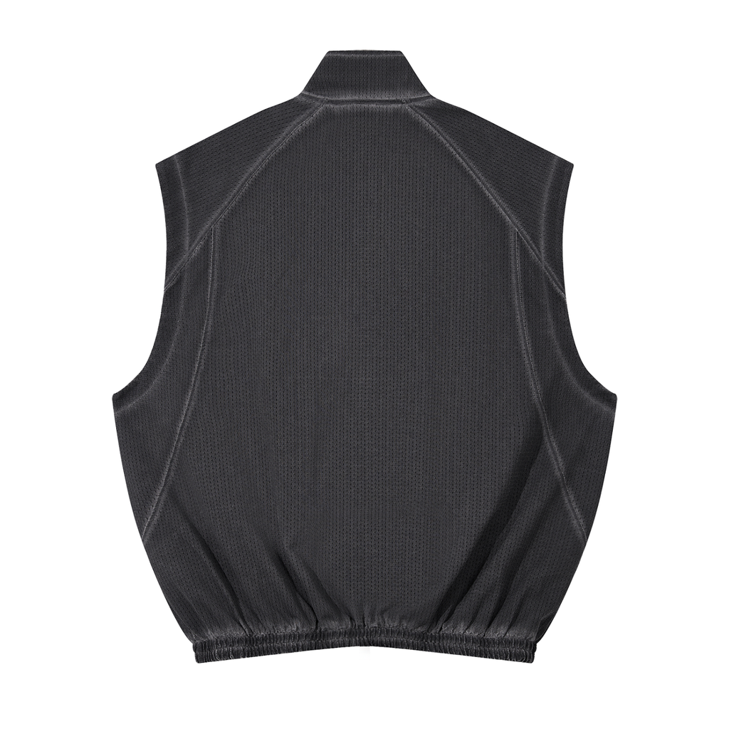 Unisex Vintage Wash SZN2 Zip-up Vest