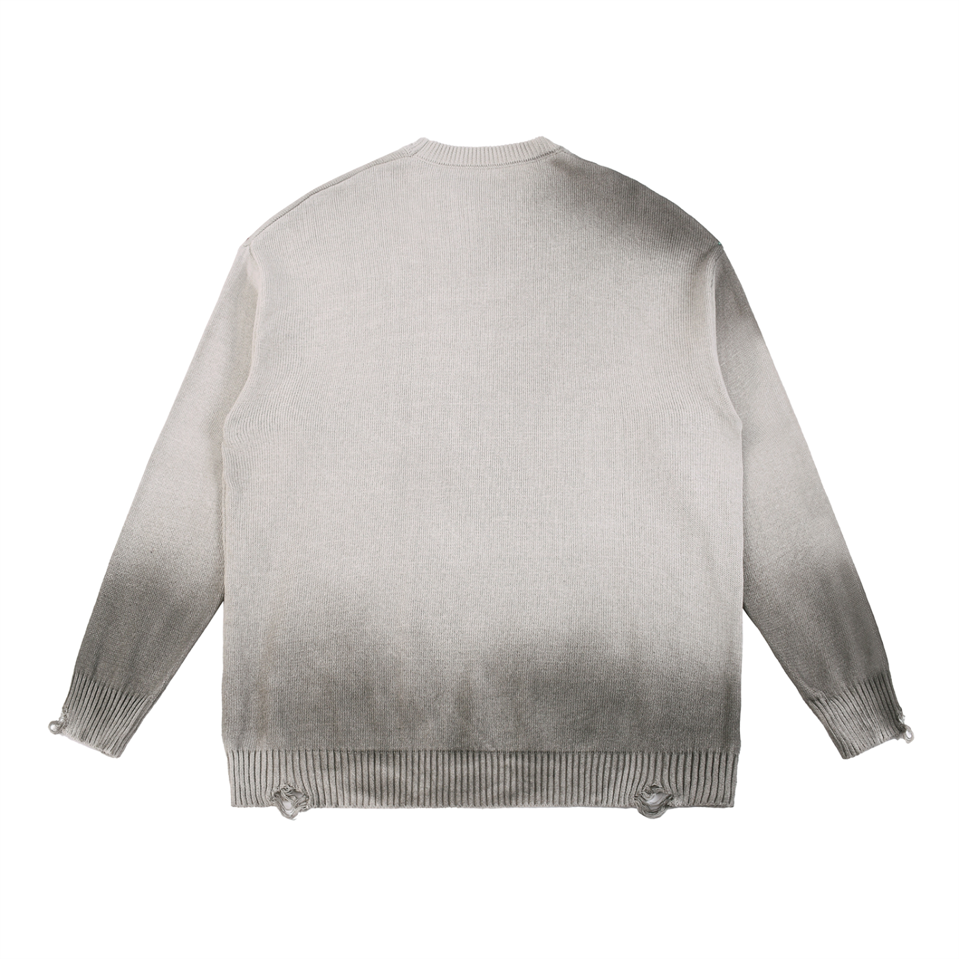 Unisex SZN2 Sun Fade Distressed Ripped Crewneck sweater