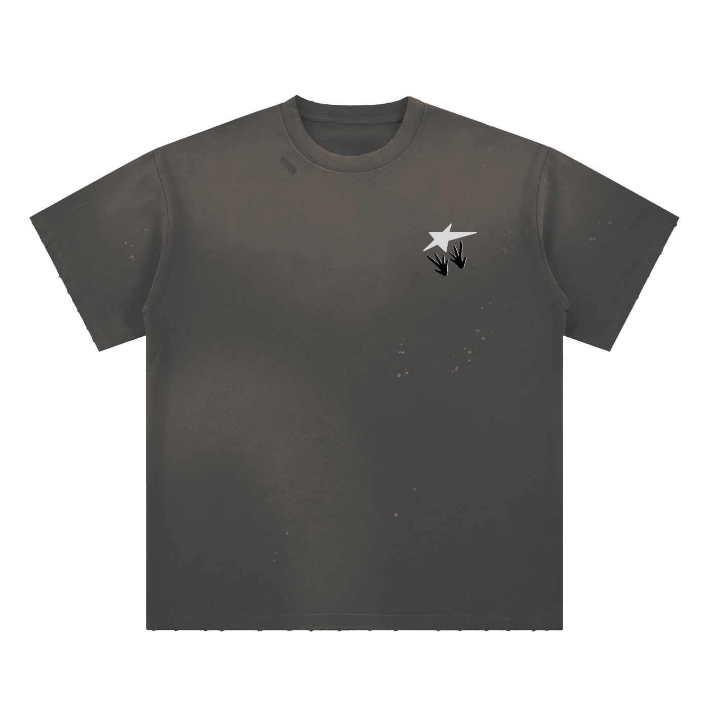 Hand-Frayed ATC Paint Splatter Sunfade T-Shirt