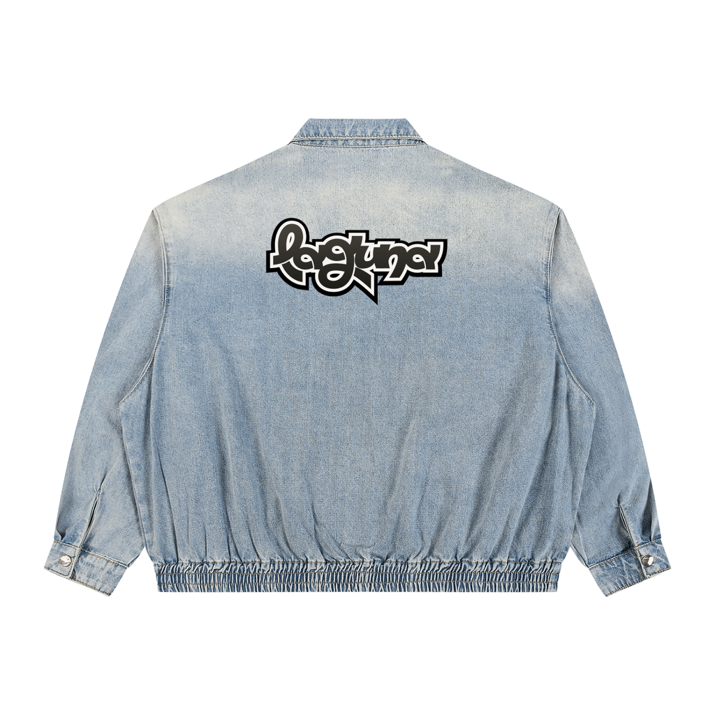Unisex Vintage Wash SZN2 Alternative Full-Zip Denim Jacket