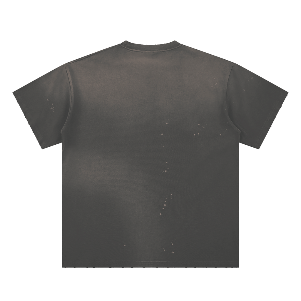 Hand-Frayed ATC Paint Splatter Sunfade T-Shirt