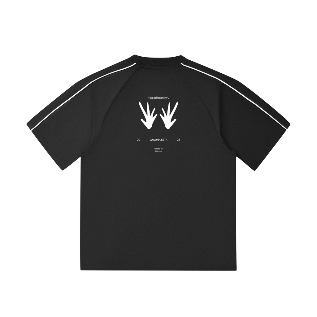 SZN2 Unisex Contrast Stitch Raglan T-Shirt