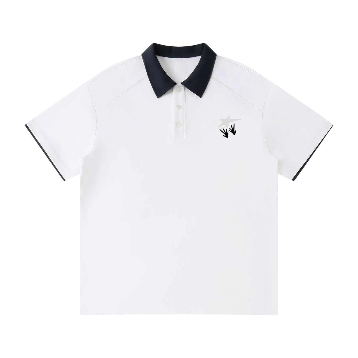 ATC Simple Contrast Collar Polo Shirt