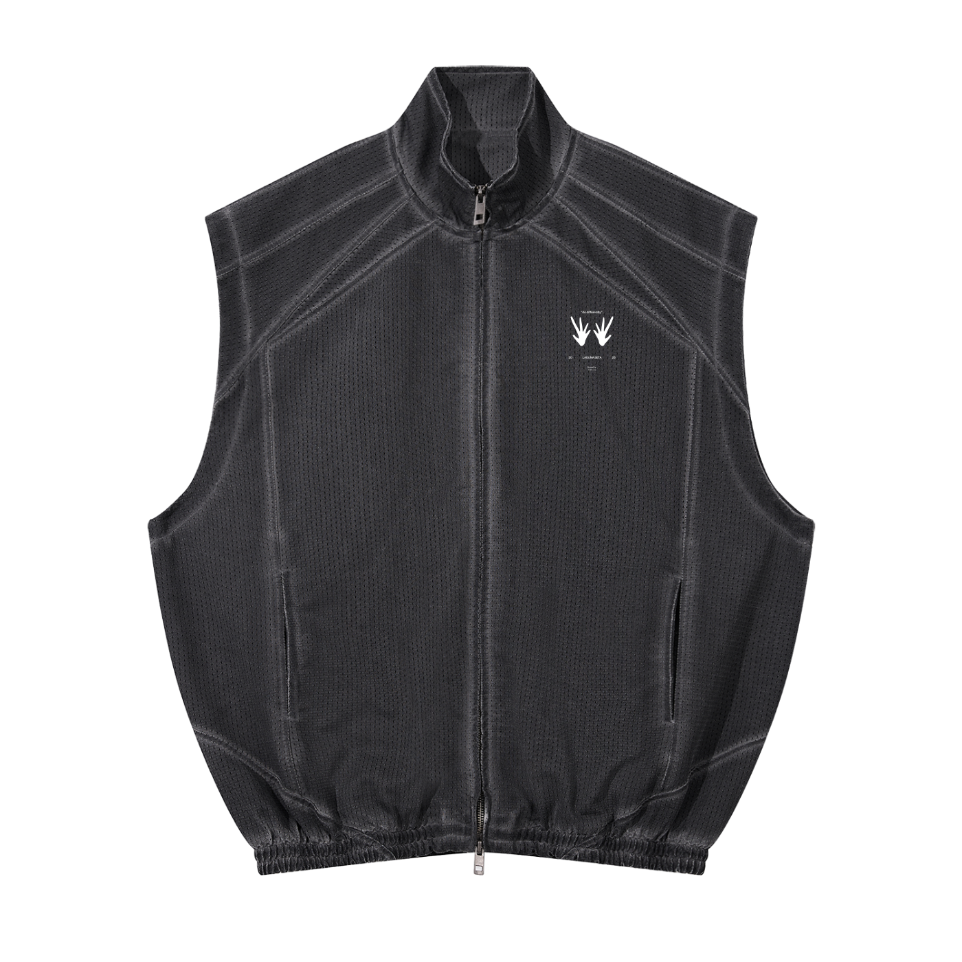 Unisex Vintage Wash SZN2 Zip-up Vest