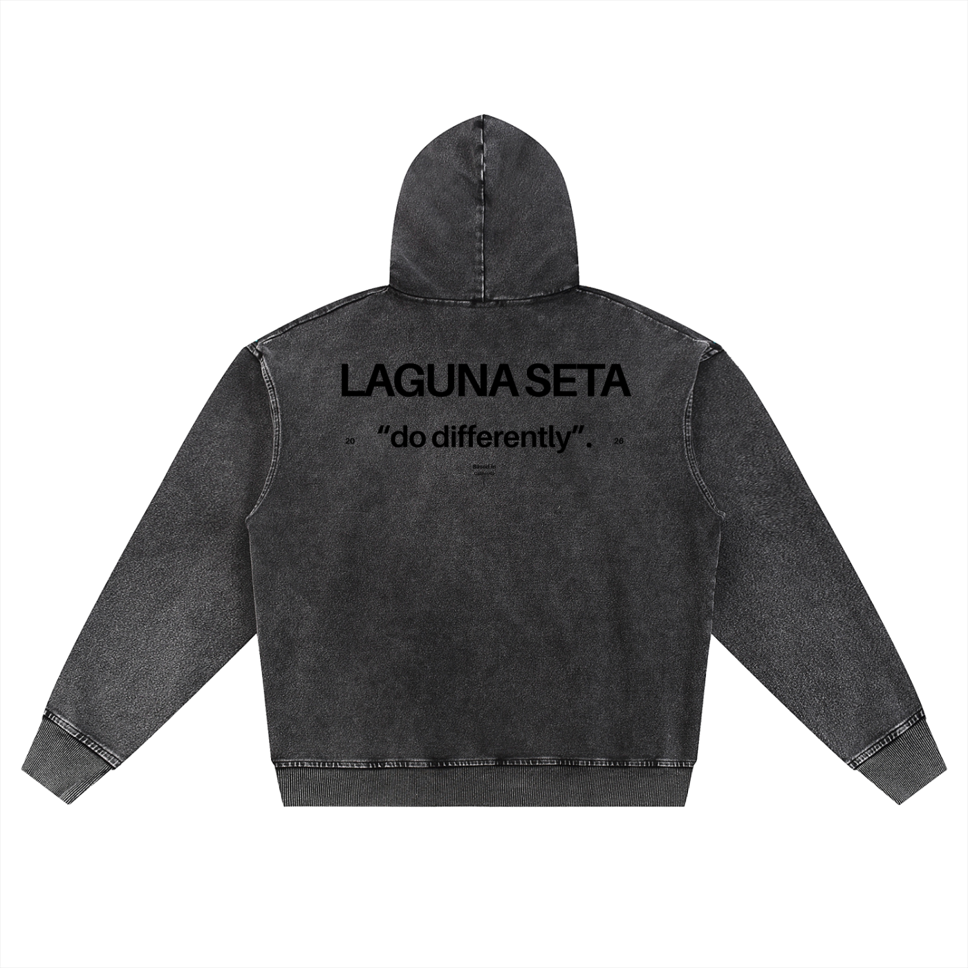 Unisex SZN2 Snow Wash Oversized Zip-Up Hoodie